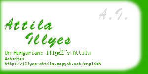 attila illyes business card